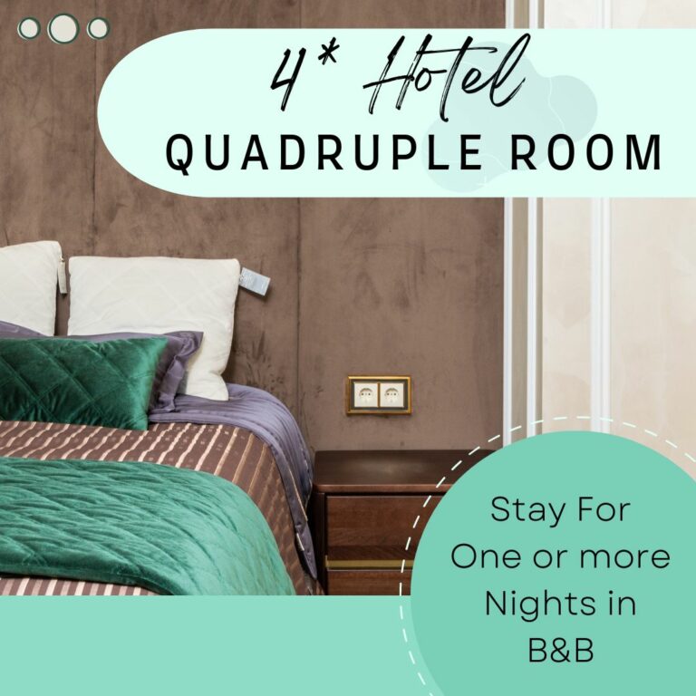 4* Hotel - Quadruple Room, per night